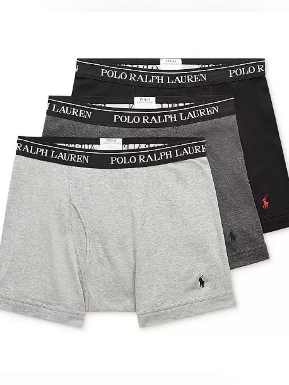 Polo by Ralph Lauren Cotton Boxer Briefs - 3 Pack